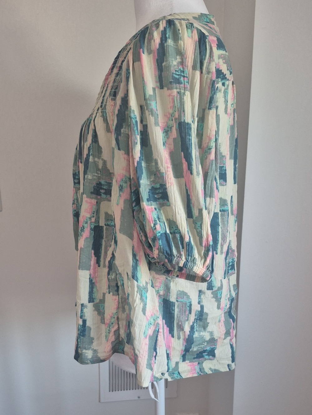 ba&sh Teodor Shirt In Turqoise Size Medium - Picture 5 of 9
